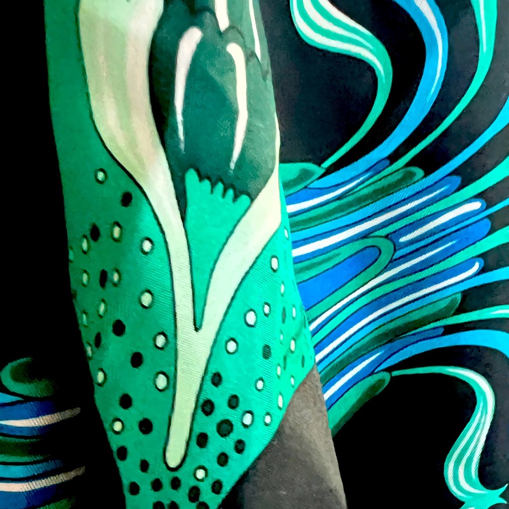 Silk scarf top